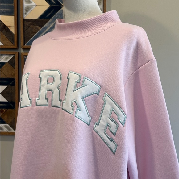 PARKE Fleece Varsity Mockneck in Sprinkle size S/M NEW - Picture 5 of 12